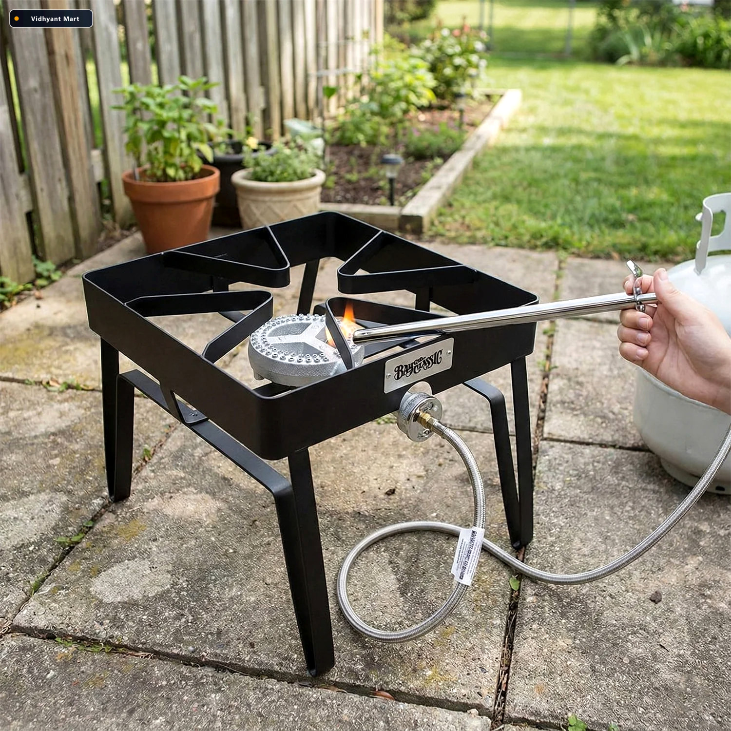Vidhyant Mart Long Stainless Steel Gas Stove Lighter 1 Foot Exte 2