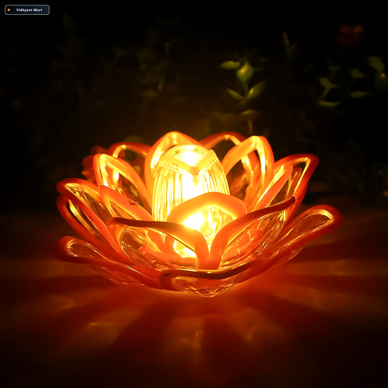 Vidhyant Mart Lotus Led Candle Light Safe Flameless Decorative G 3