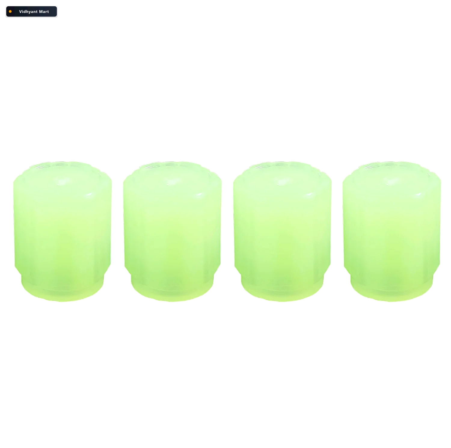 Vidhyant Mart Luminous Tyre Valve Caps Glow For Night Safety 4 P 3