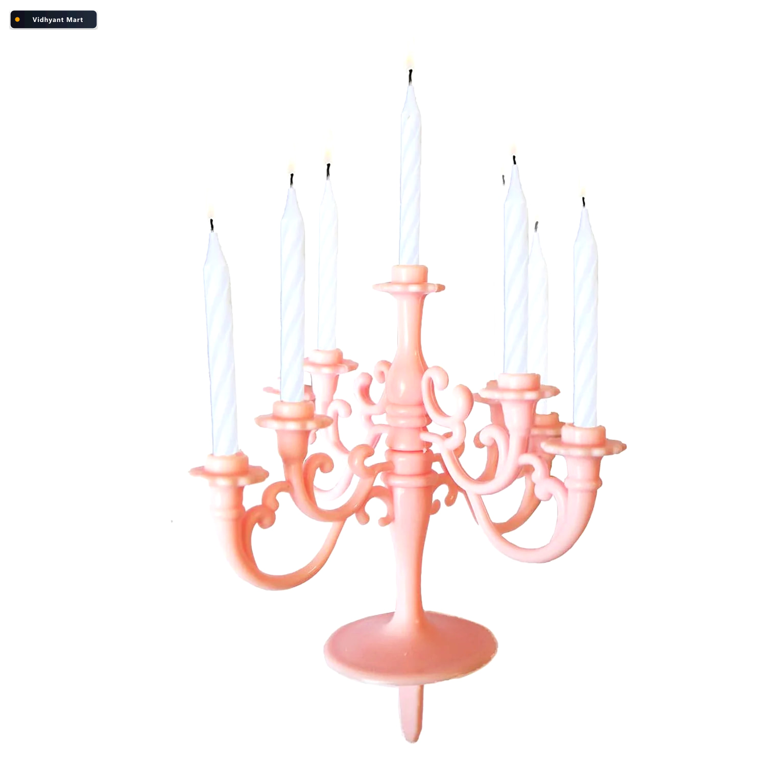 Vidhyant Mart Luxury Birthday Candles Elegant Cake Topper Set St 3