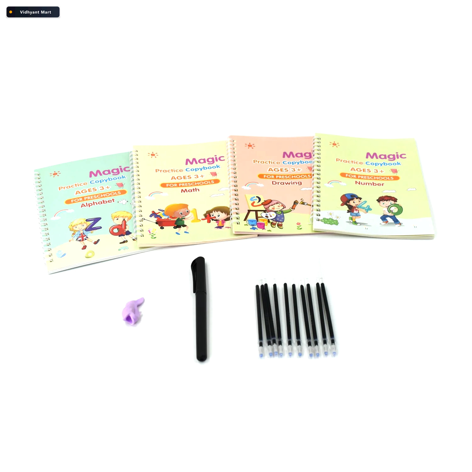 Vidhyant Mart Magic Copybook For Kids Reusable Handwriting Pract 3