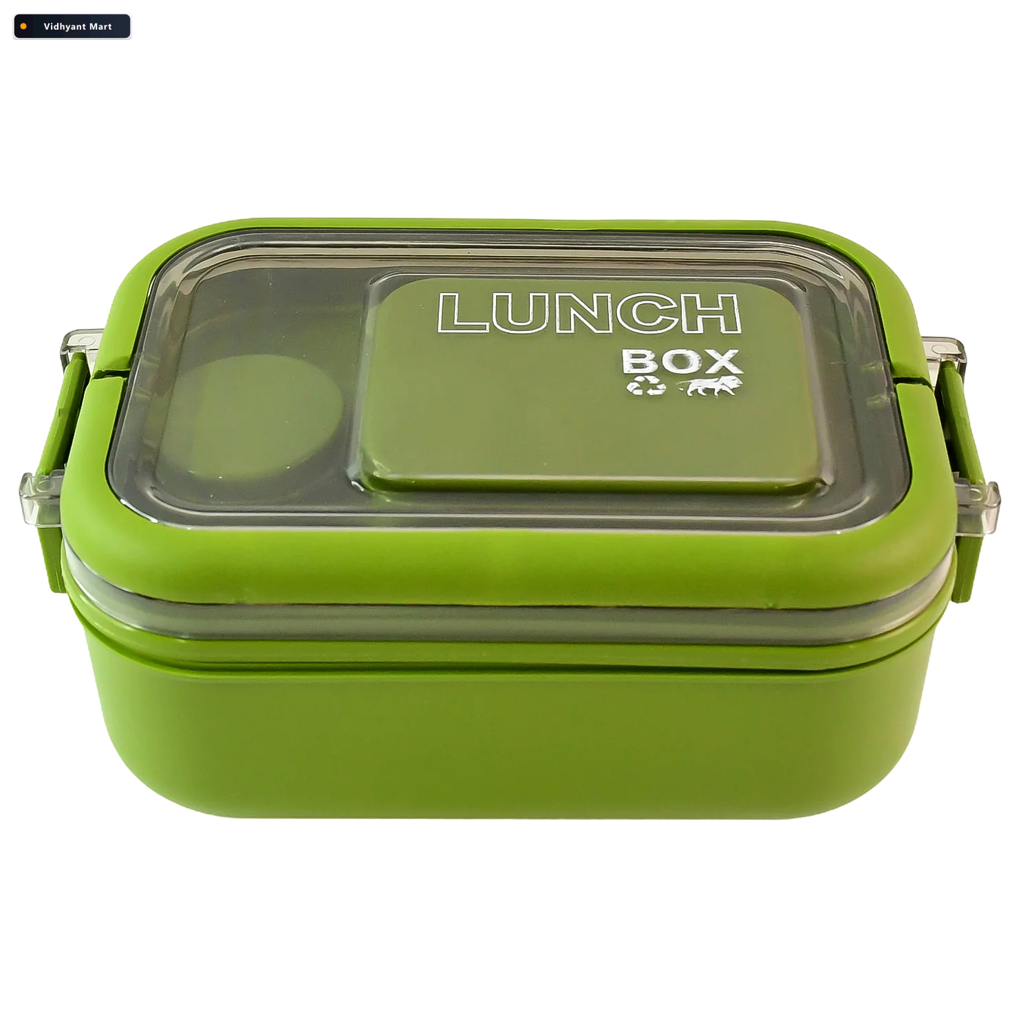 Vidhyant Mart Magic Lunch Box Leakproof Compartments With Spoon 4