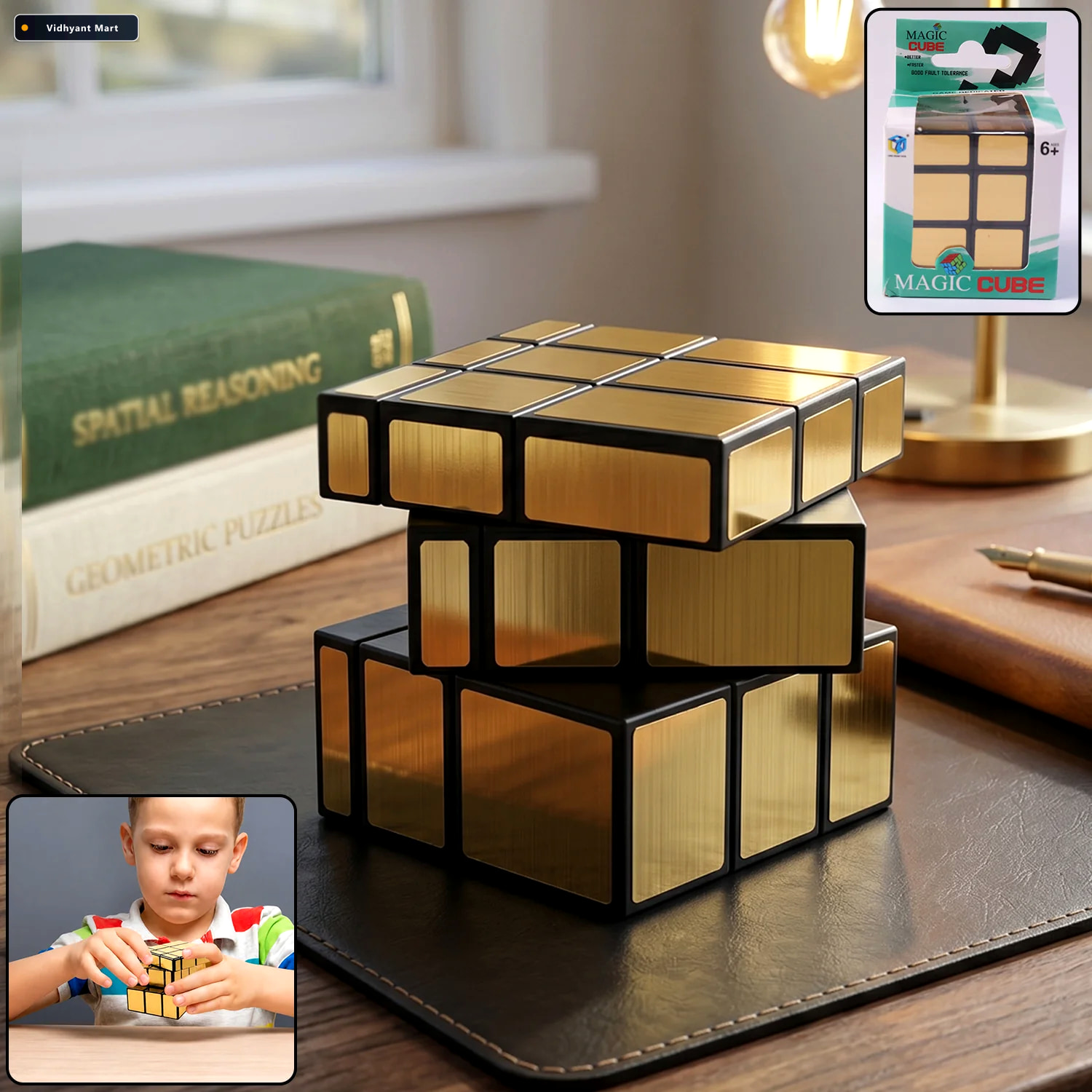 Vidhyant Mart Magic Puzzle Cube Premium Brain Teaser For Skill D 1