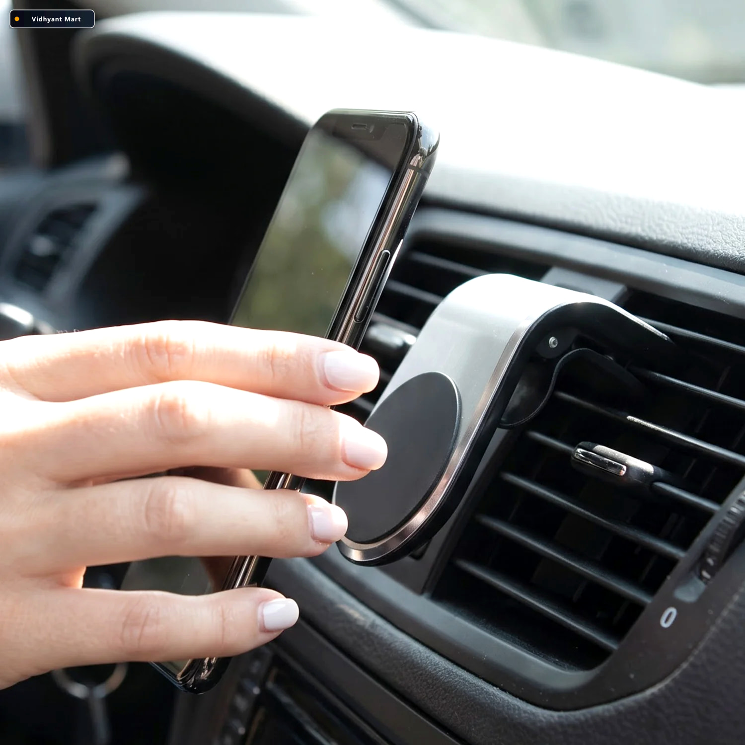 Vidhyant Mart Magnetic Car Air Vent Phone Holder For Foldable Na 2