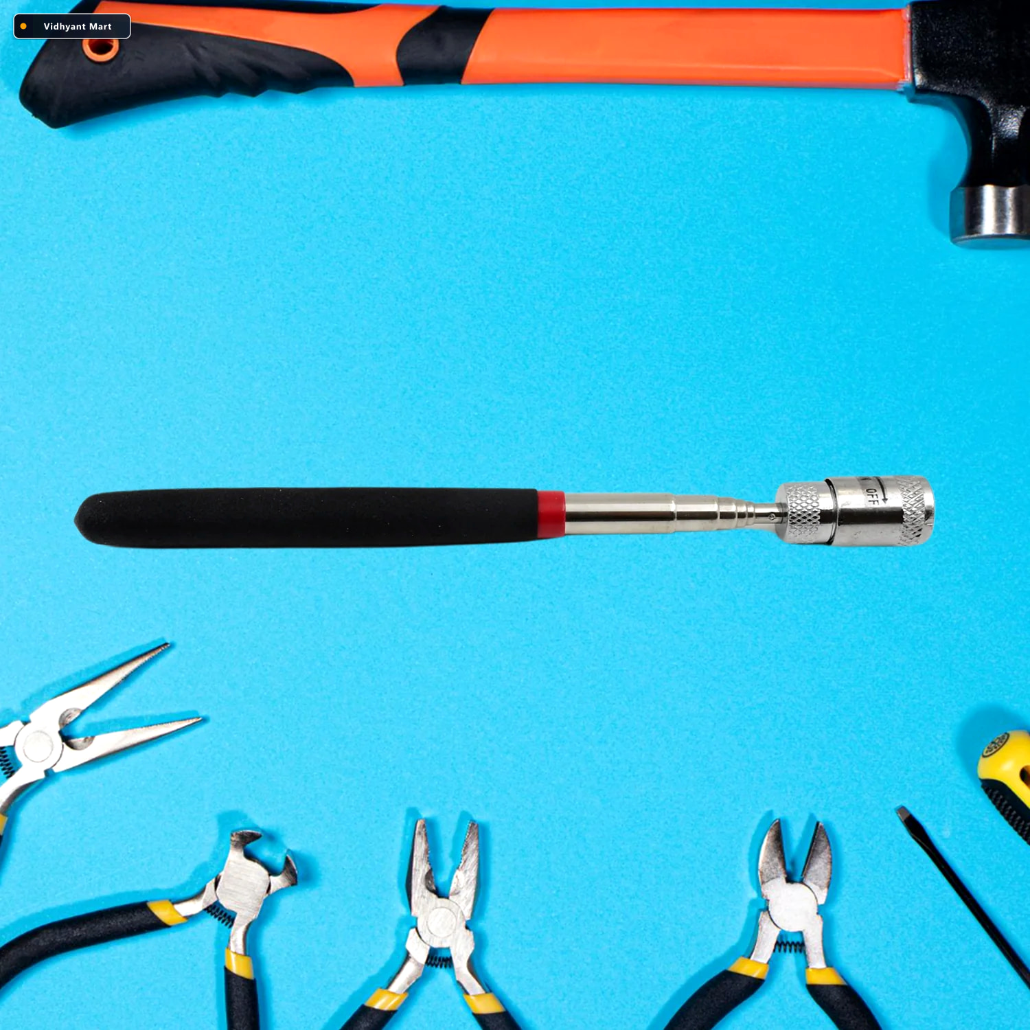 Vidhyant Mart Magnetic Pick Up Tool Telescopic Led Flexible Race 3