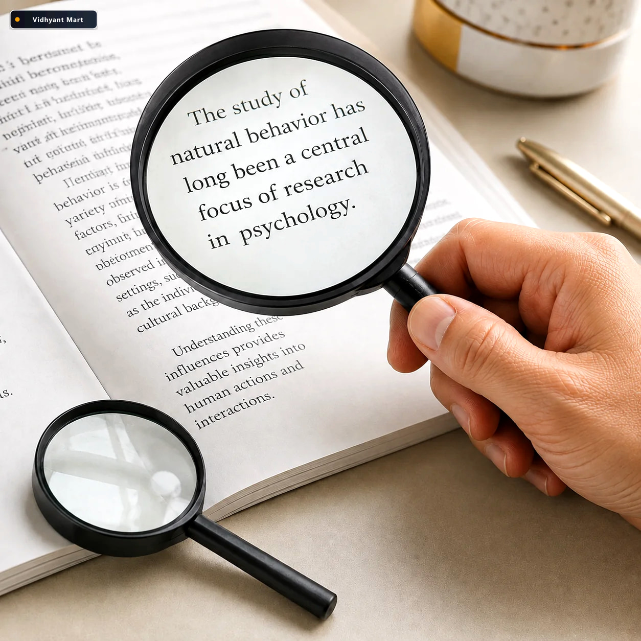 Vidhyant Mart Magnifying Glass For Reading Dual Sided Magnifier 1