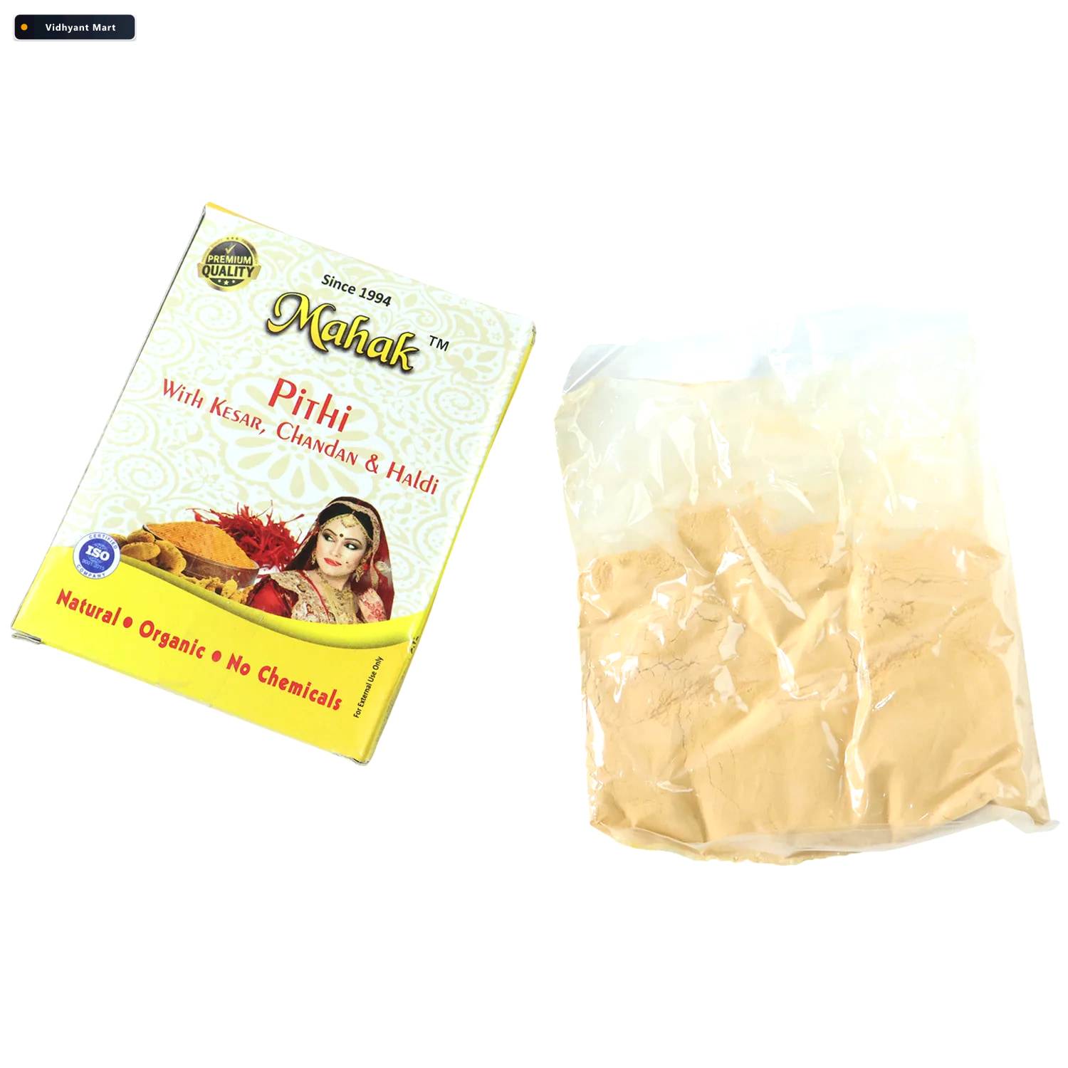Vidhyant Mart Mahak Pithi Face And Body Powder 40 Gm Natural Her 4