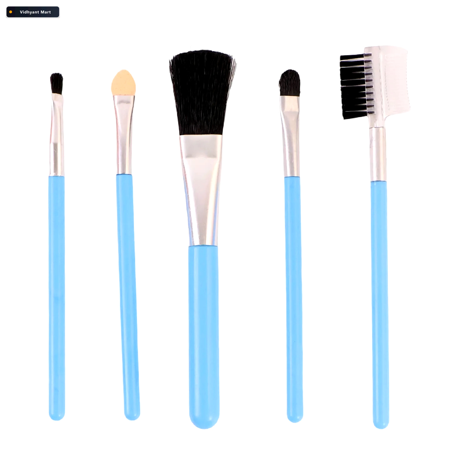 Vidhyant Mart Makeup Brushes Kit 5 Piece Soft Synthetic Set Beau 4