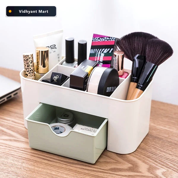 Vidhyant Mart Makeup Organizer Multi Compartment Storage Box Bea 1