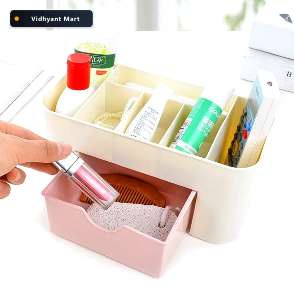 Vidhyant Mart Makeup Organizer Multi Compartment Storage Box Bea 4