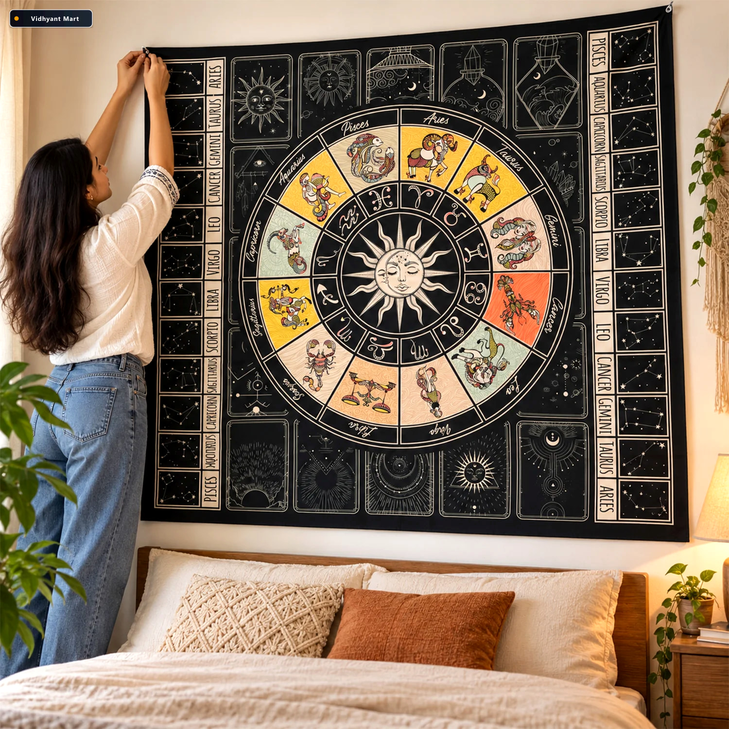 Vidhyant Mart Mandala Wall Hanging Tapestry For Bedroom And Livi 1