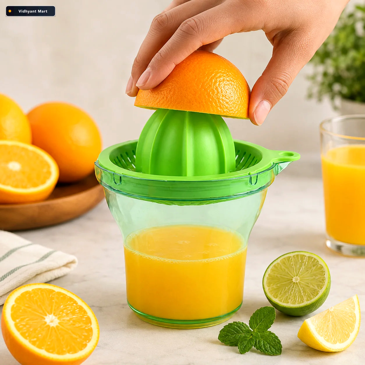 Vidhyant Mart Manual Citrus Juicer Portable Bpa Free Juice Extra 1