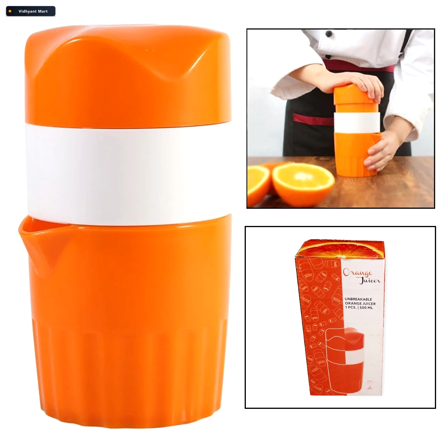 Vidhyant Mart Manual Handheld Citrus Juicer Fresh Juice Maker Da 2