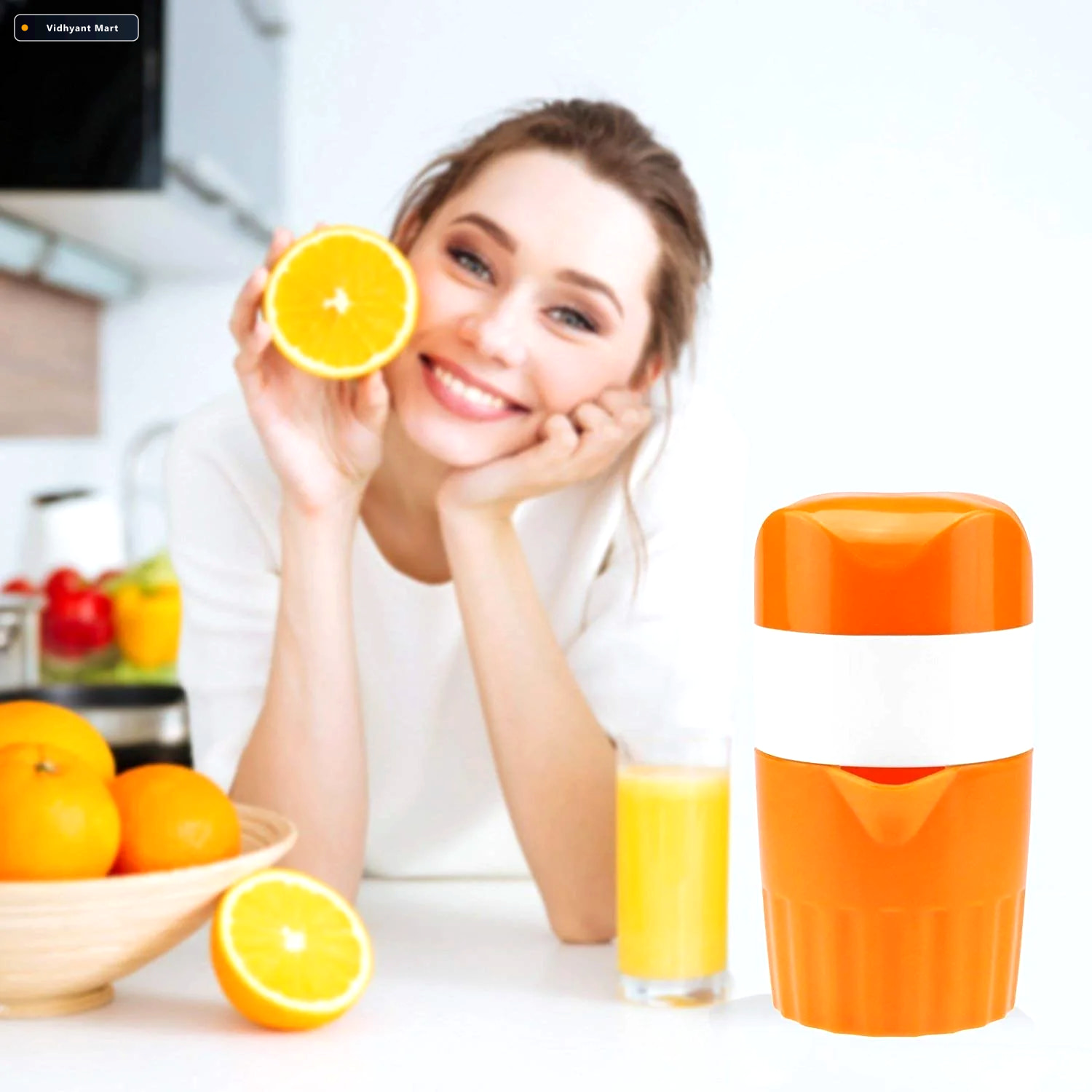 Vidhyant Mart Manual Handheld Citrus Juicer Fresh Juice Maker Da 3