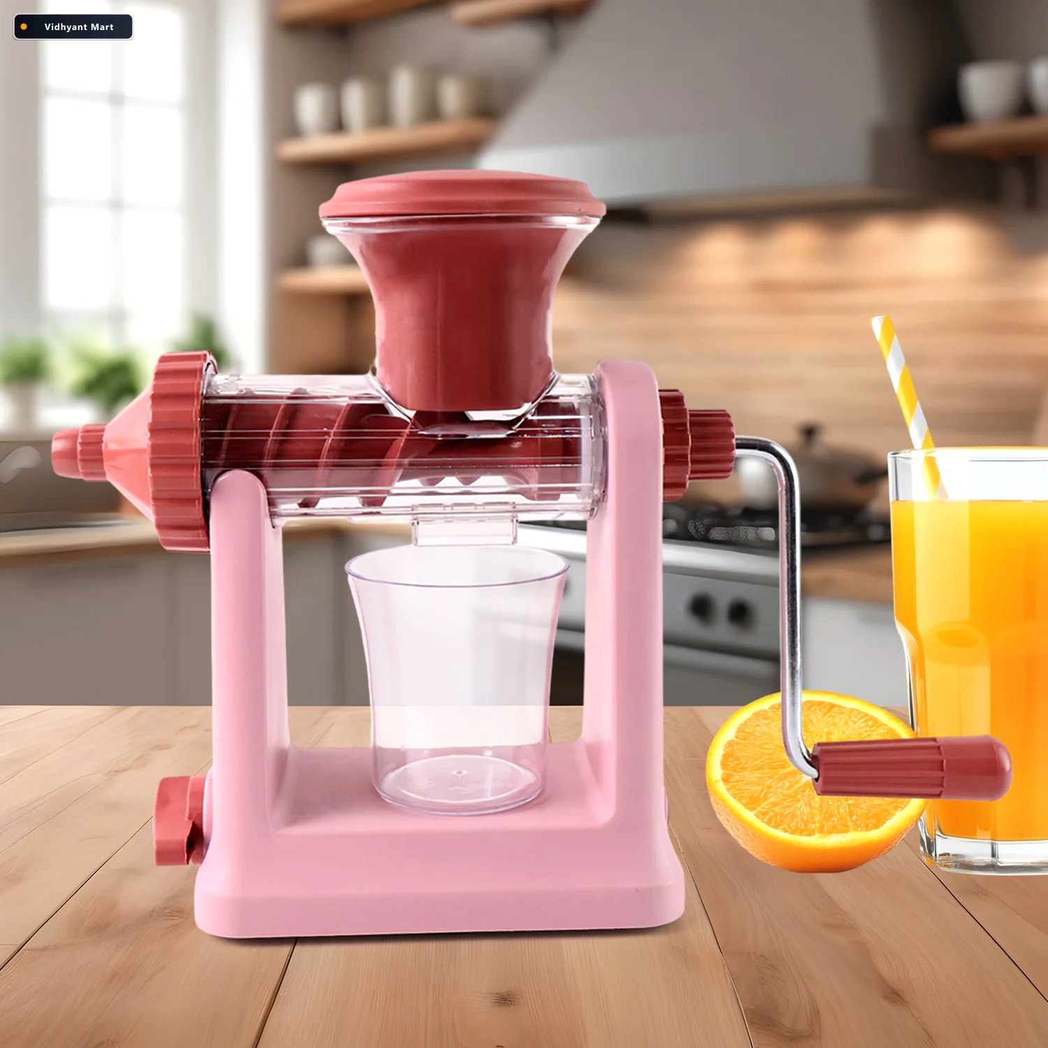 Vidhyant Mart Manual Juicer With Vacuum Lock Base Efficient Frui 1