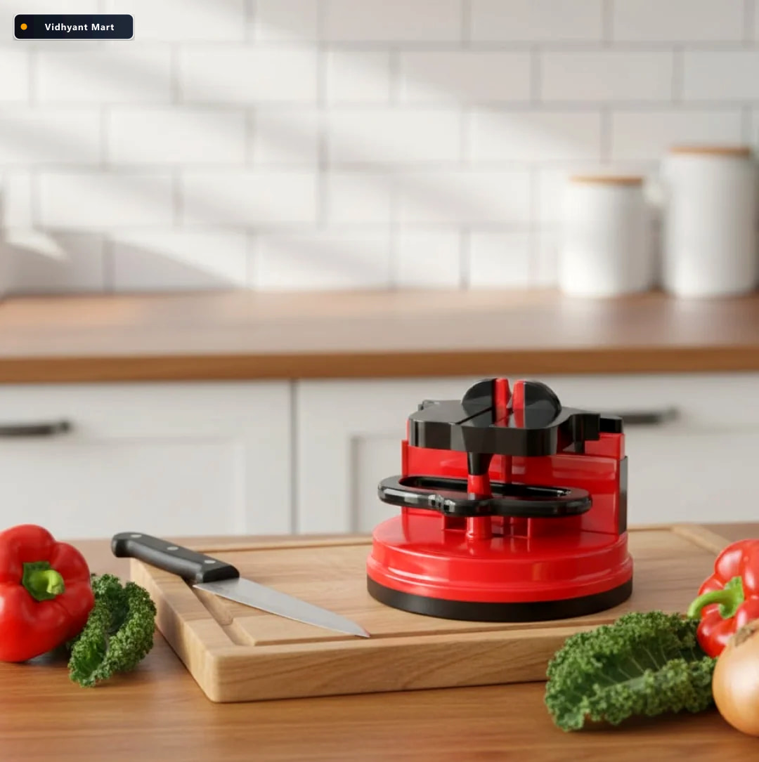 Vidhyant Mart Manual Kitchen Knife Sharpener 3 Stage Easy Grip K 2
