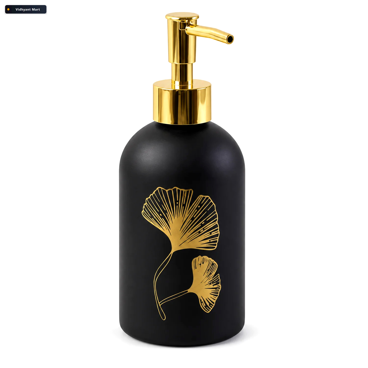 Vidhyant Mart Manual Liquid Soap Dispenser With Leaf Design And 4