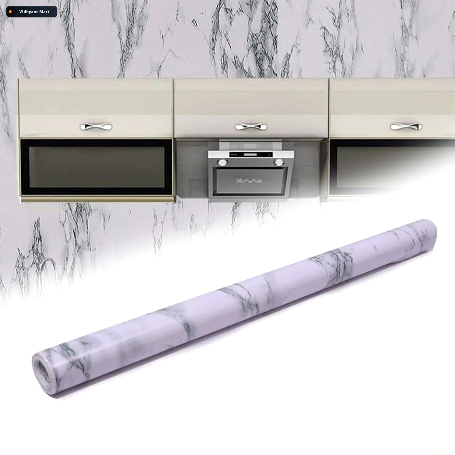 Vidhyant Mart Marble Kitchen Wallpaper Easy Peel Stick Renovatio 1