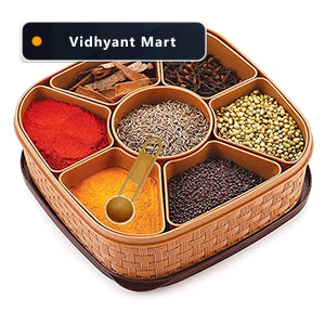Vidhyant Mart Masala Dabba 7 In 1 Spice Storage Box Lunchie Bunc 1