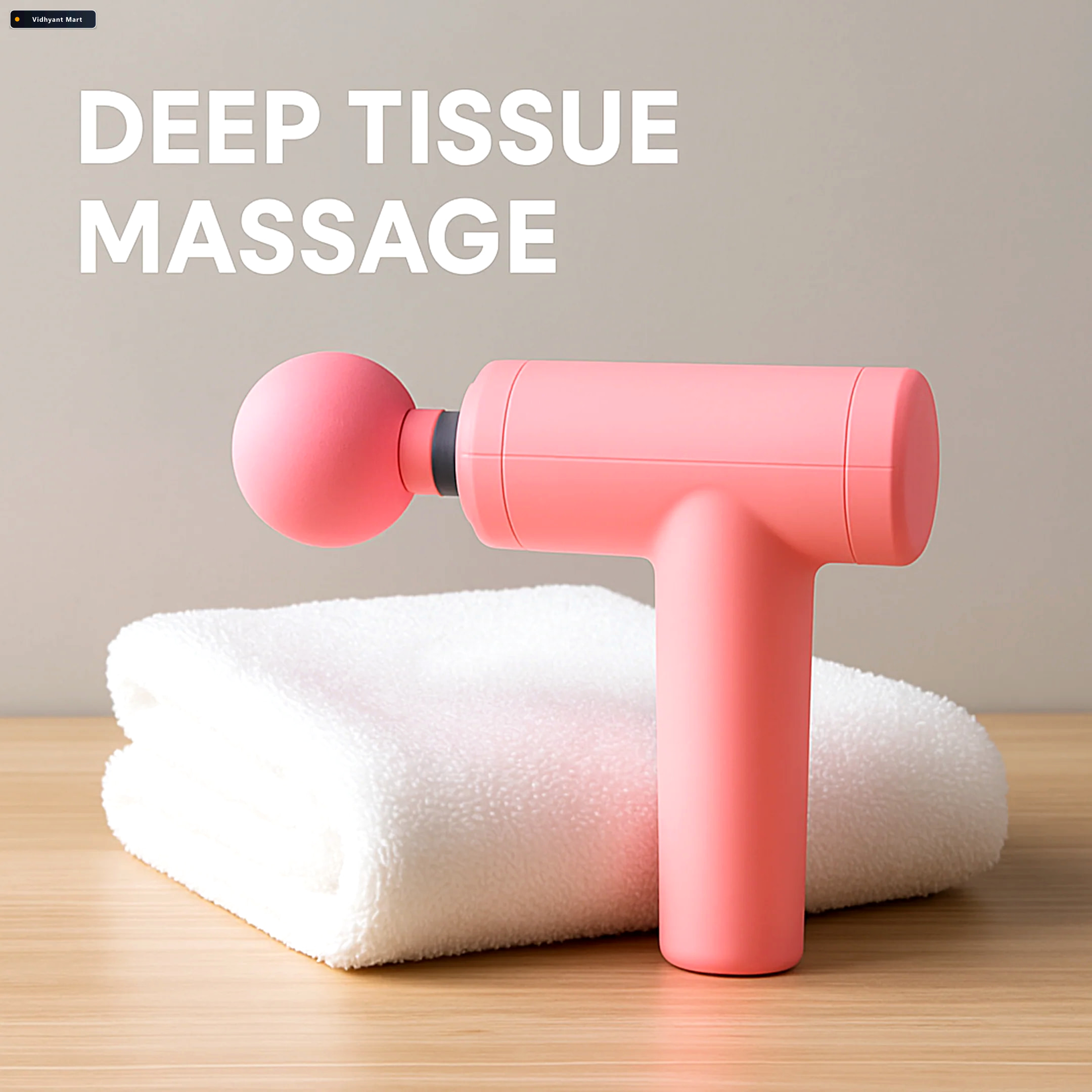 Vidhyant Mart Massage Gun Deep Muscle Relief Recovery Velvet Wel 4