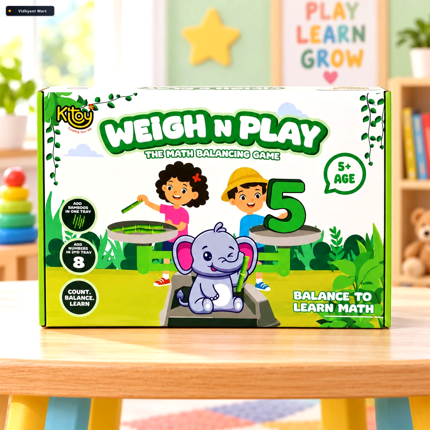Vidhyant Mart Math Balancing Scale Game With Number Pieces And R 1