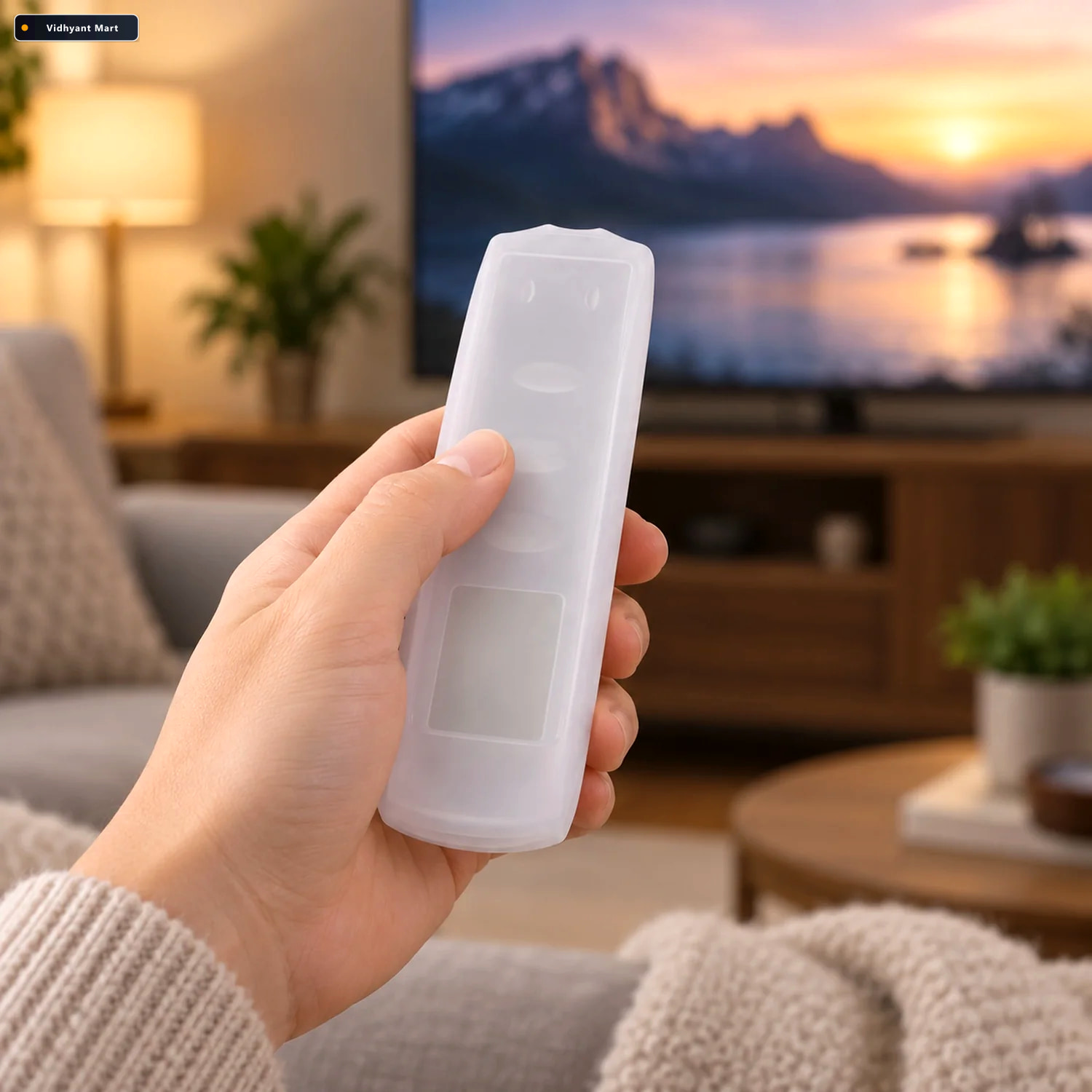 Vidhyant Mart Medium Silicone Remote Control Cover For Grip And 3