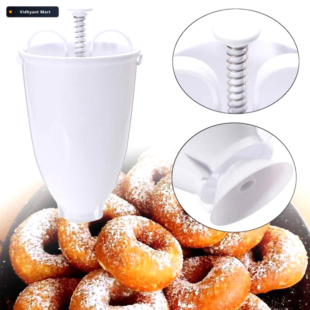 Vidhyant Mart Medu Vada Maker Plastic Donut Vada Dispenser Bake 4