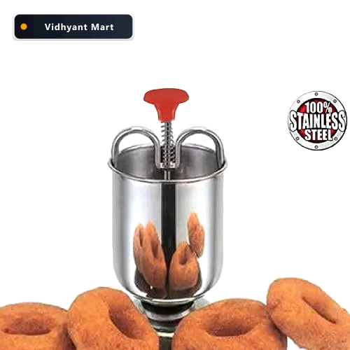 Vidhyant Mart Medu Vada Maker Stainless Steel For Crispy Vadas D 3