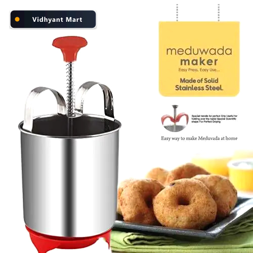 Vidhyant Mart Medu Vada Maker Stainless Steel For Crispy Vadas D 4
