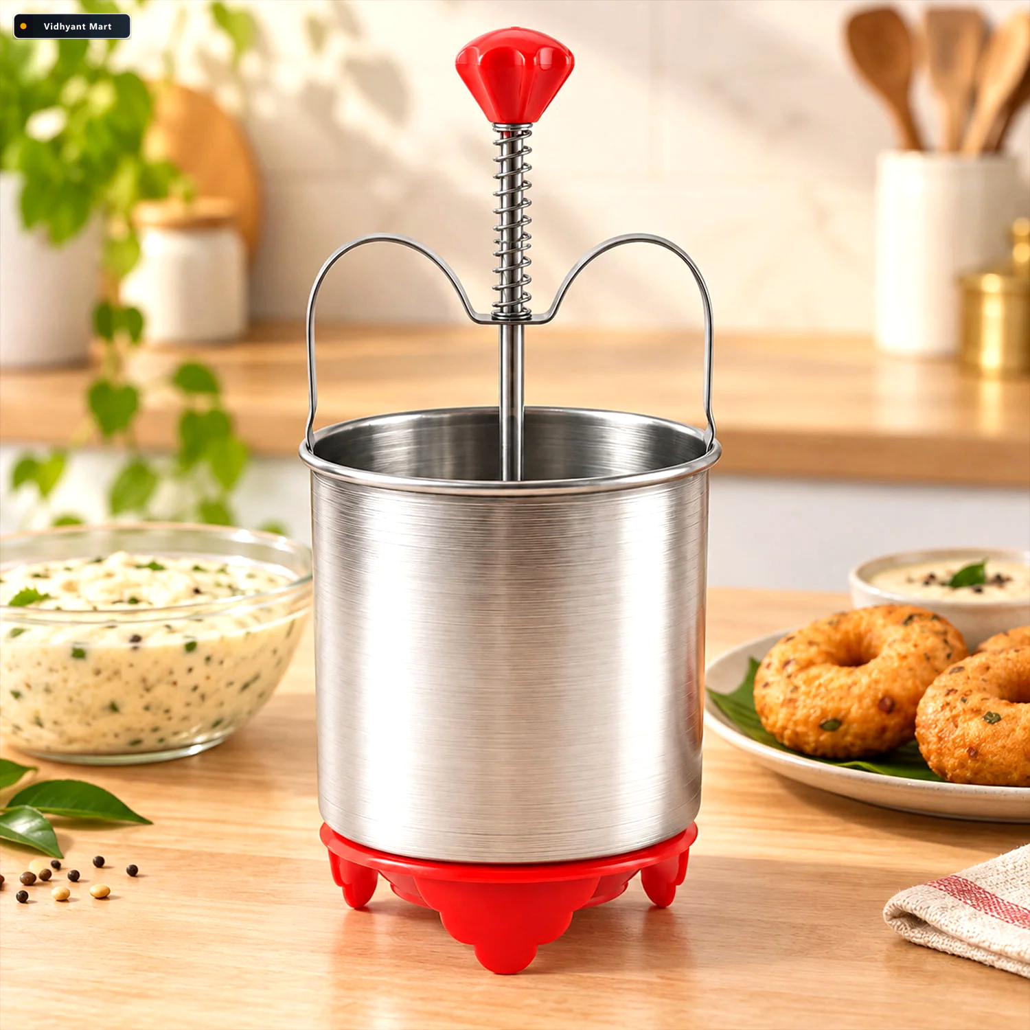 Vidhyant Mart Medu Wada Maker Stainless Steel Donut Dispenser Co 2