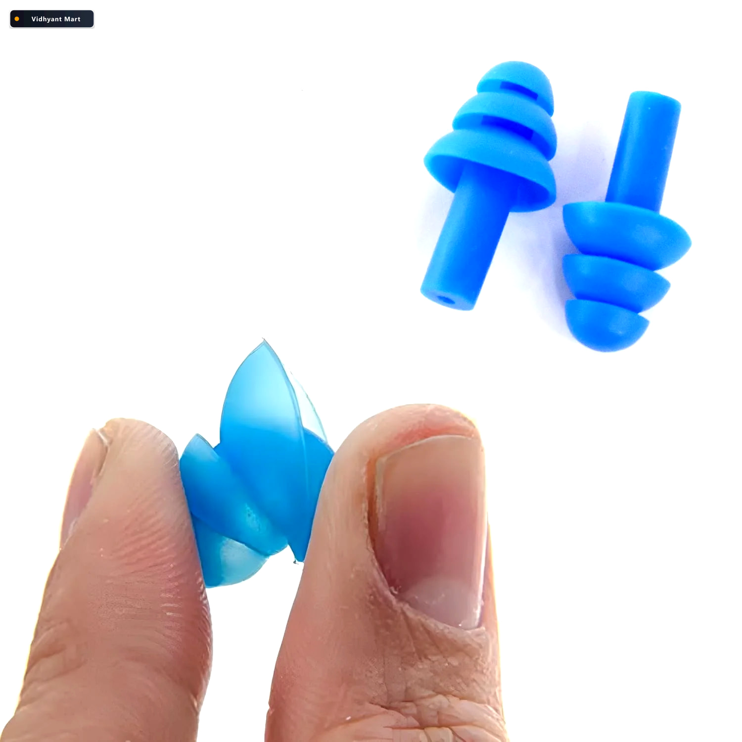 Vidhyant Mart Men Swimming Ear Plugs Reusable Waterproof Silicon 4