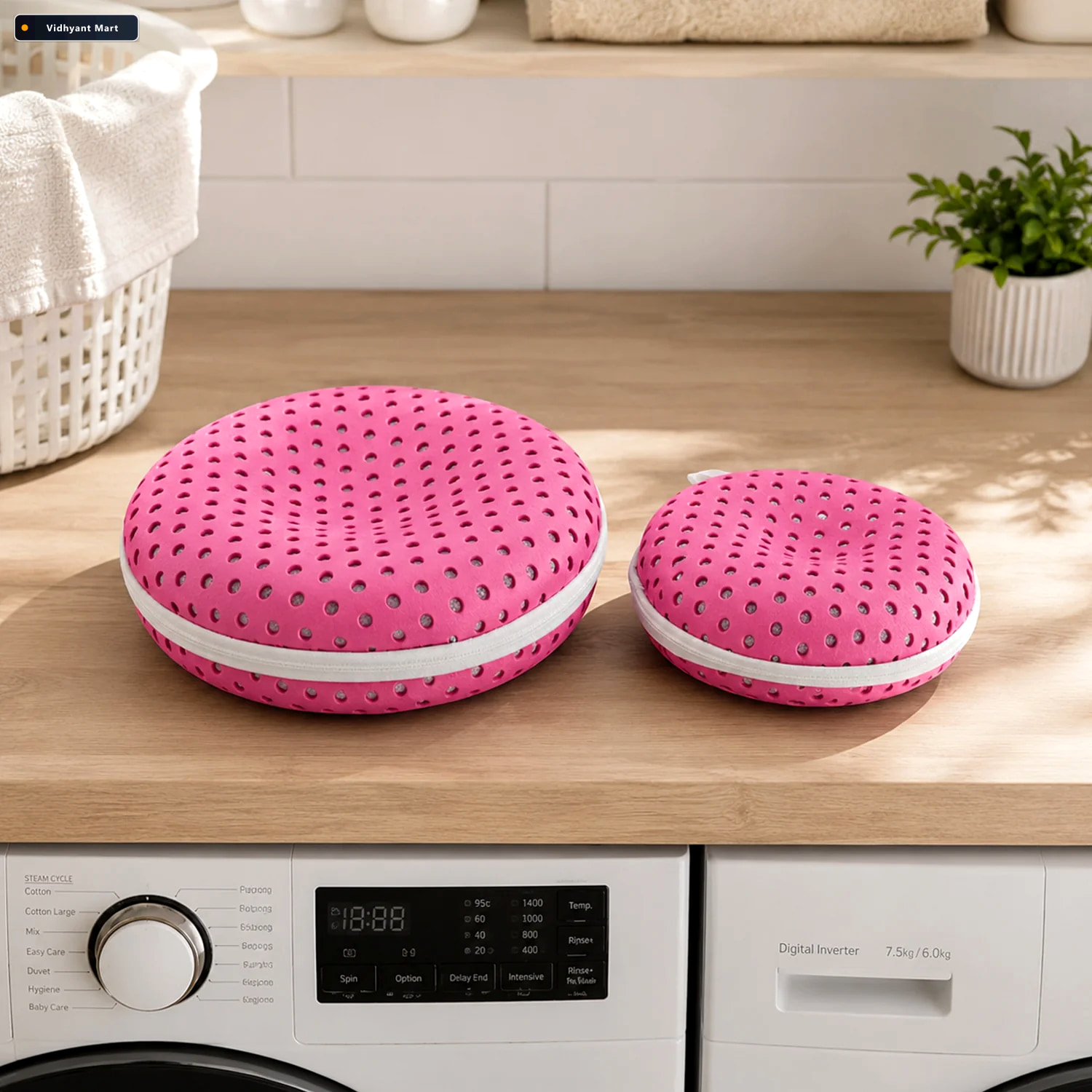 Vidhyant Mart Mesh Laundry Wash Bag Set For Delicates Bras 2 Pc 3