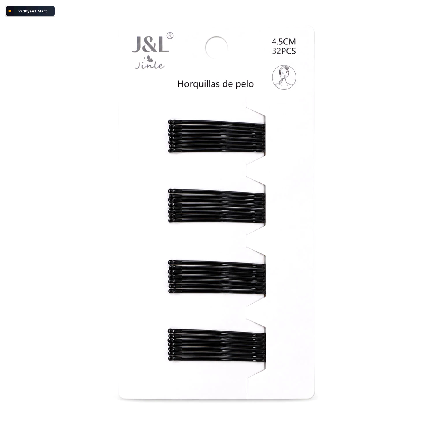 Vidhyant Mart Metal Bobby Hair Pins With Rounded Tips For Buns A 4