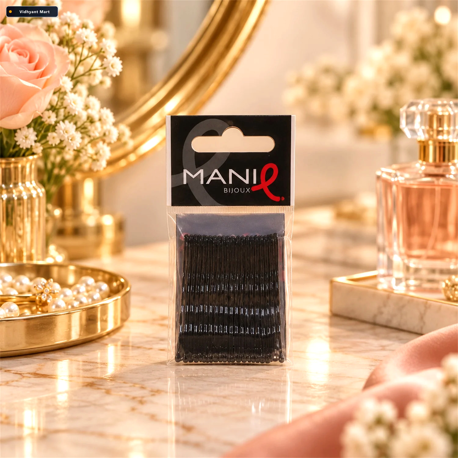 Vidhyant Mart Metal Bobby Hair Pins With Wavy Grip And Rounded T 2