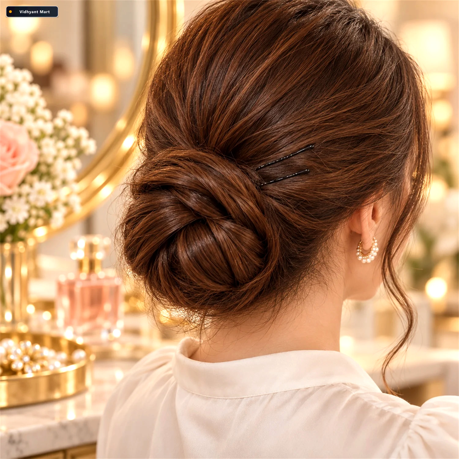 Vidhyant Mart Metal Bobby Hair Pins With Wavy Grip And Rounded T 3