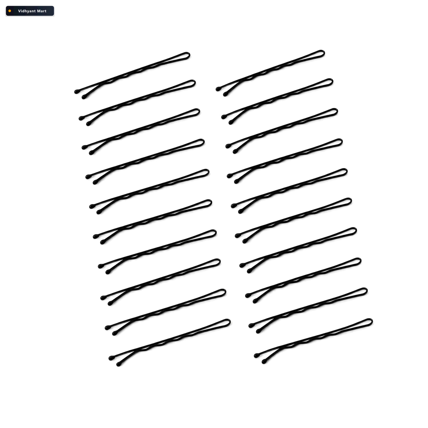 Vidhyant Mart Metal Bobby Hair Pins With Wavy Grip And Rounded T 4