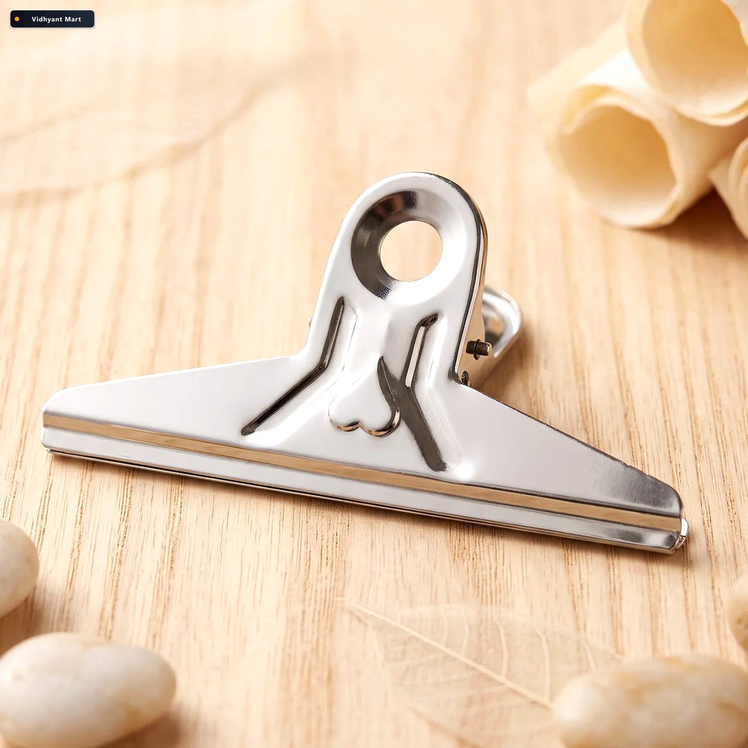 Vidhyant Mart Metal Bulldog Paper Binder Clip With Strong Spring 3