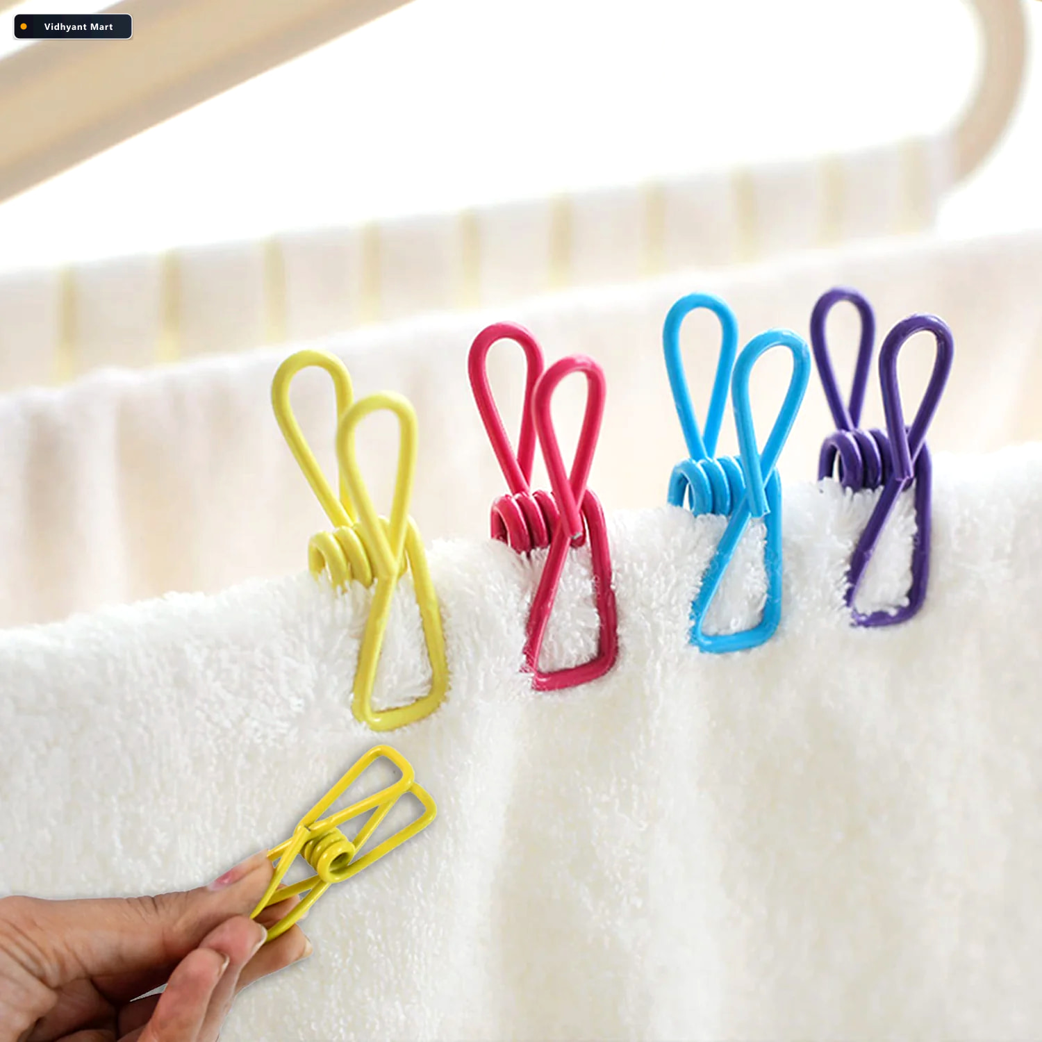 Vidhyant Mart Metal Clothes Pins Clips Durable Multi Function Se 1