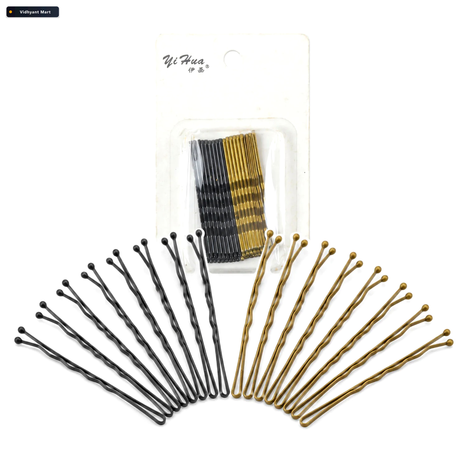 Vidhyant Mart Metal Hair Pins With Flexible Grip And Rounded Tip 4