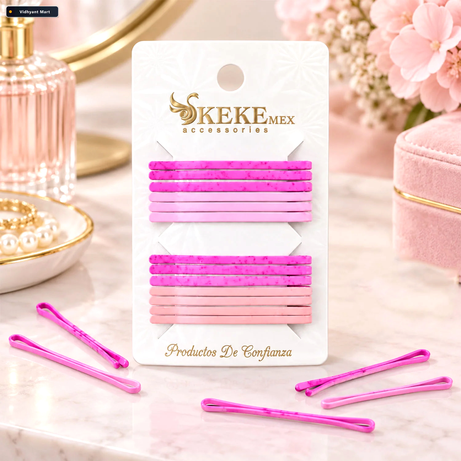 Vidhyant Mart Metal Hair Pins With Smooth Coated Finish 16 Pc 2