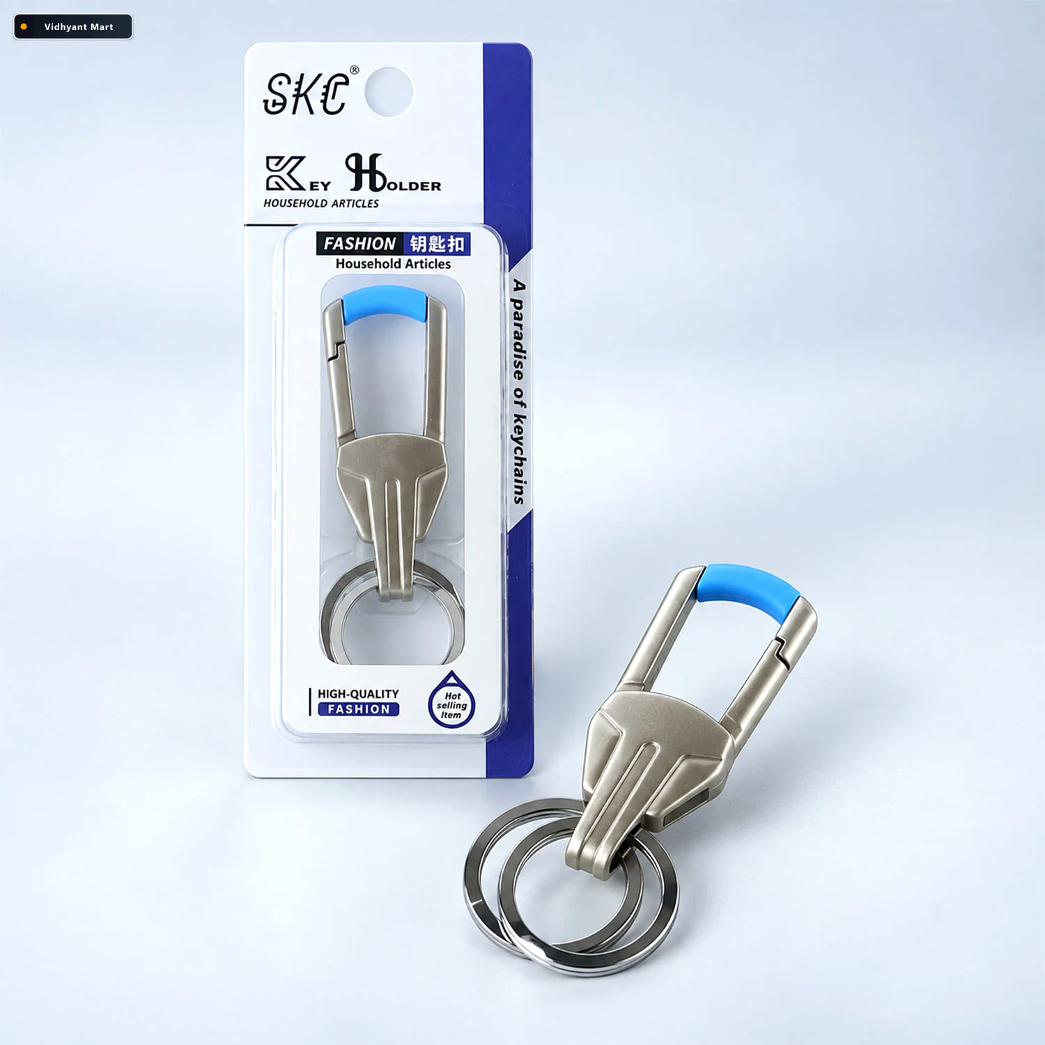 Vidhyant Mart Metal Key Holder Secure Stylish Carabiner Clip For 3