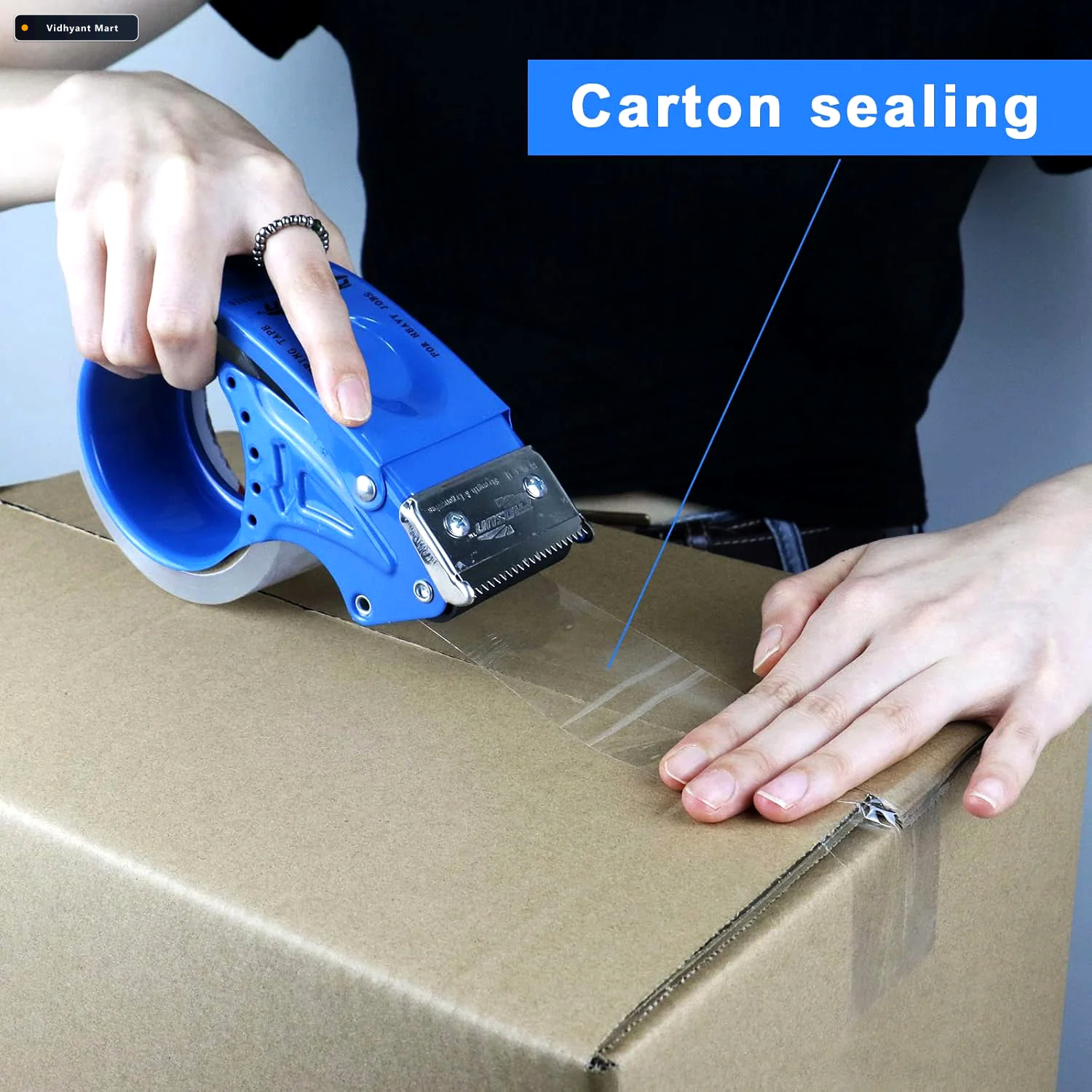 Vidhyant Mart Metal Packing Tape Dispenser Durable Ergonomic Vol 2
