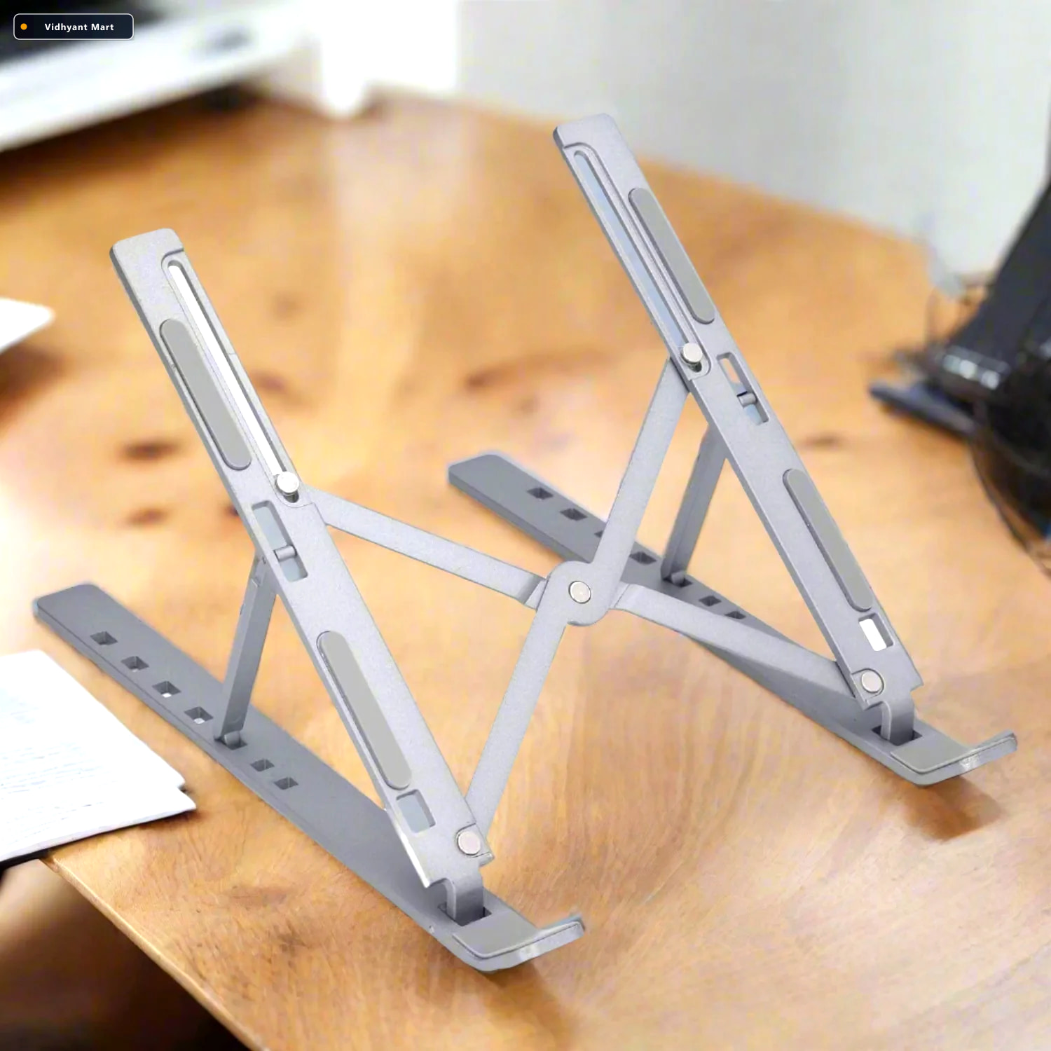 Vidhyant Mart Metal Portable Laptop Stand 7 Adjustable Angles Ga 1