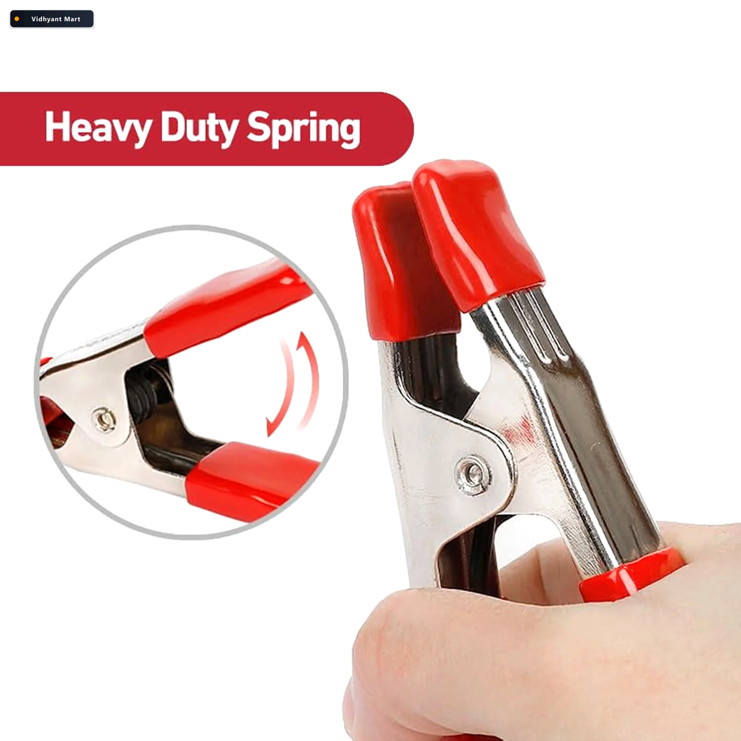 Vidhyant Mart Metal Spring Clamps With Heavy Duty Grip For Works 2