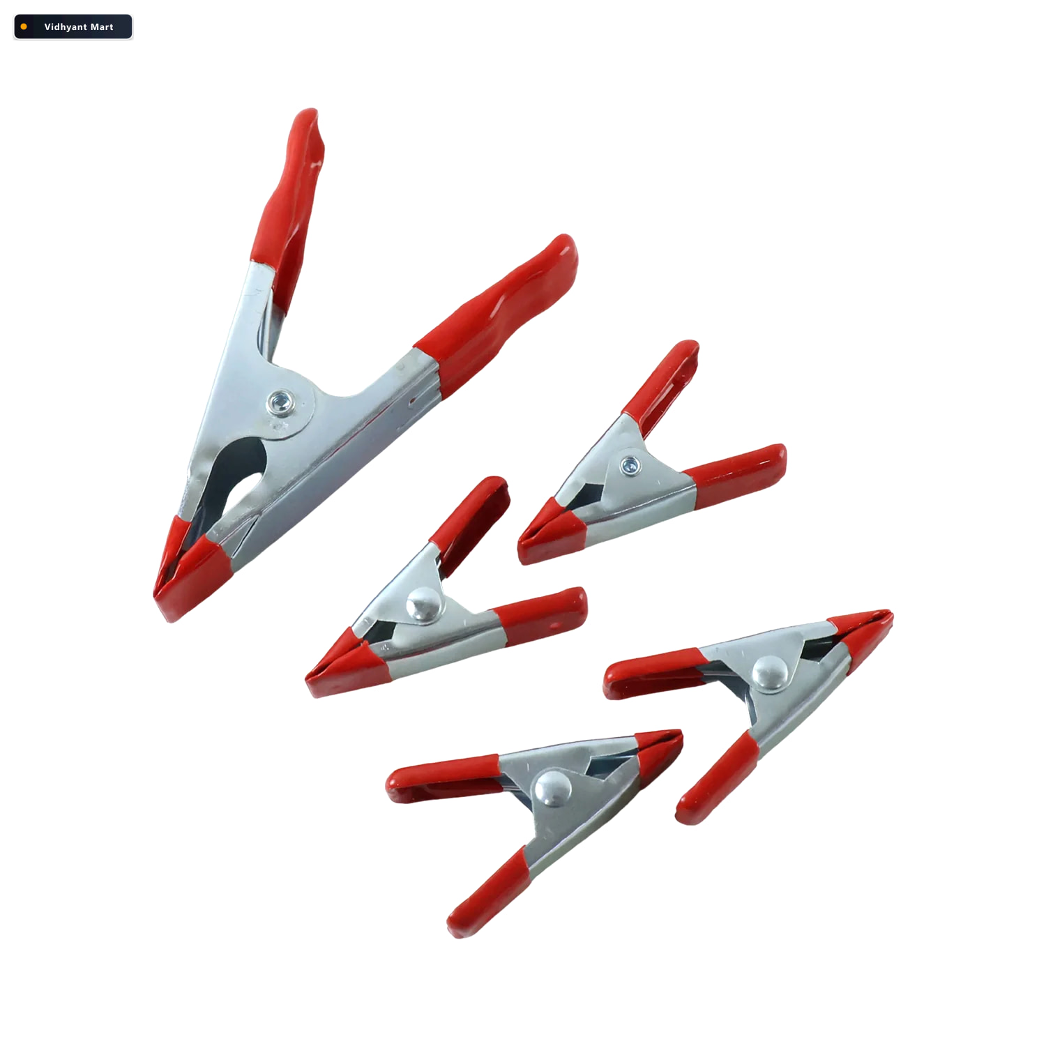 Vidhyant Mart Metal Spring Clamps With Heavy Duty Grip For Works 4