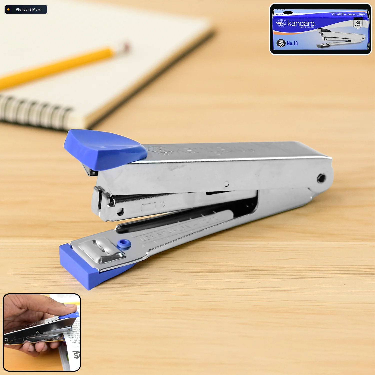Vidhyant Mart Metal Stapler No10 Compact Durable Paper Binder Fo 1