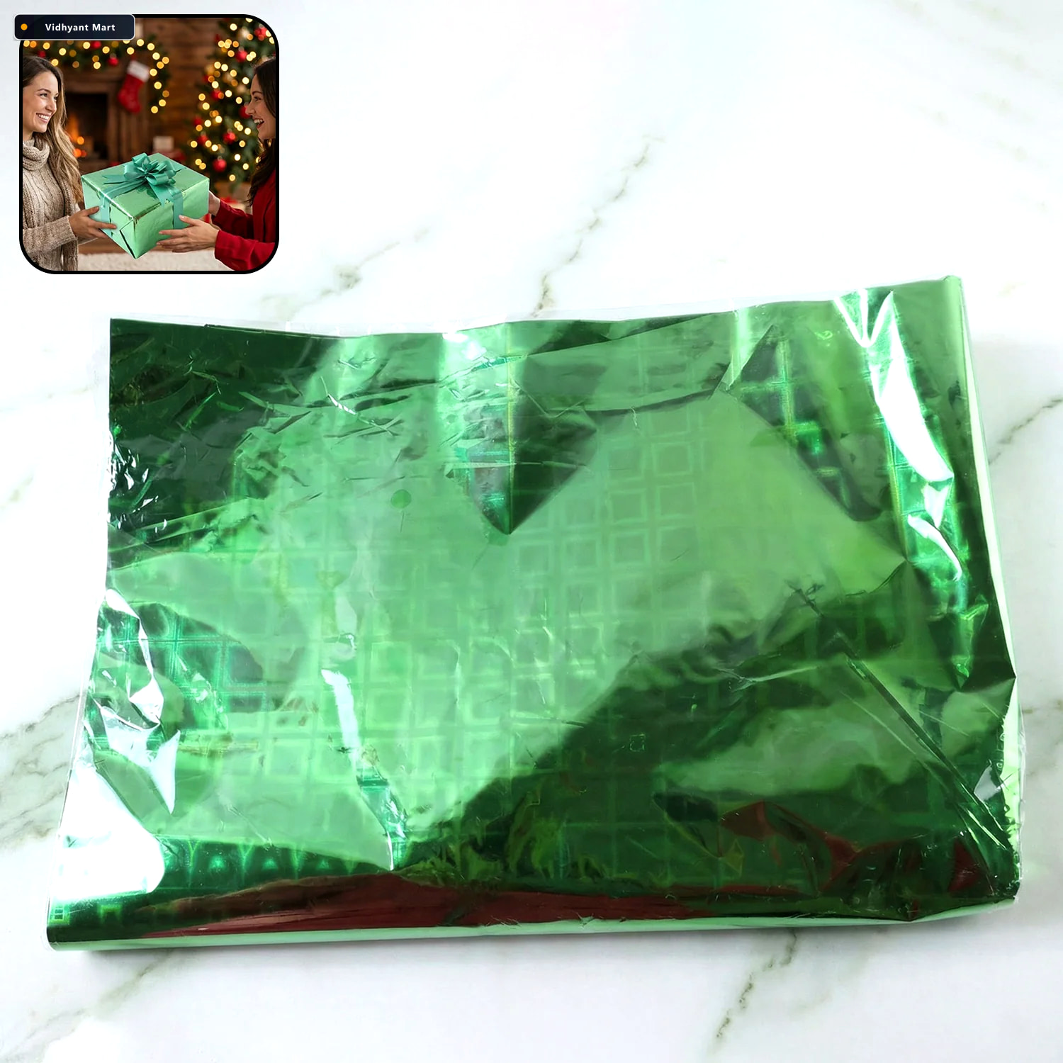 Vidhyant Mart Metallic Gift Wrapping Paper Sheets 45 Tear Resist 3