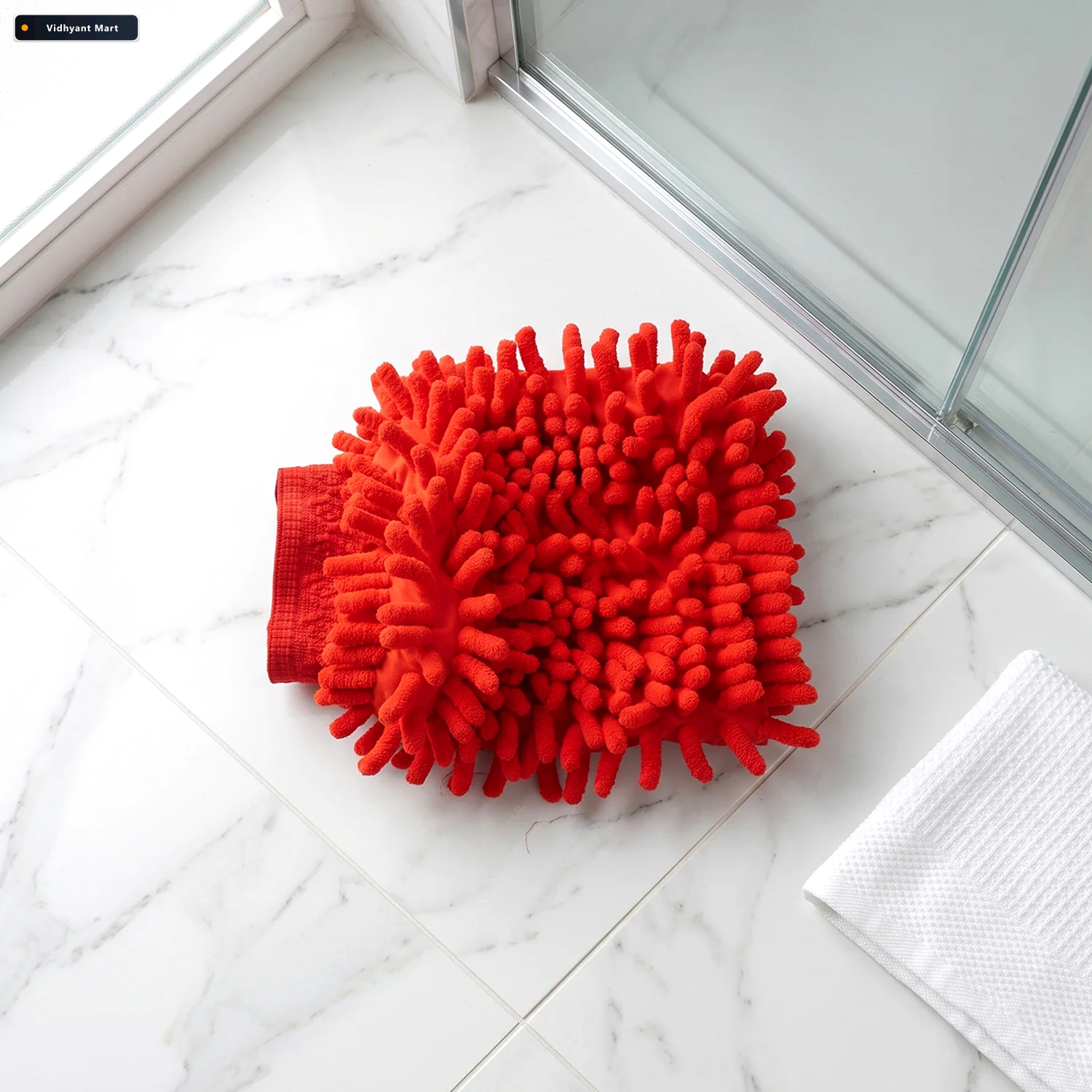 Vidhyant Mart Microfiber Chenille Car Wash Glove For Scratch Fre 3