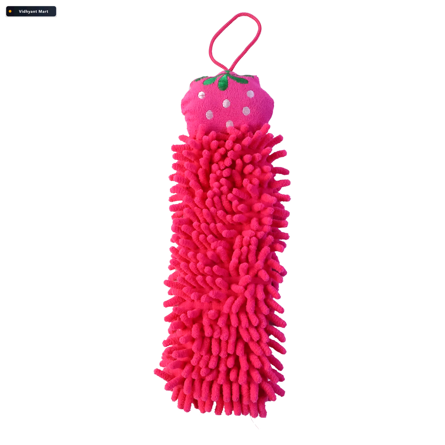 Vidhyant Mart Microfiber Chenille Hanging Hand Towel For Bathroo 4