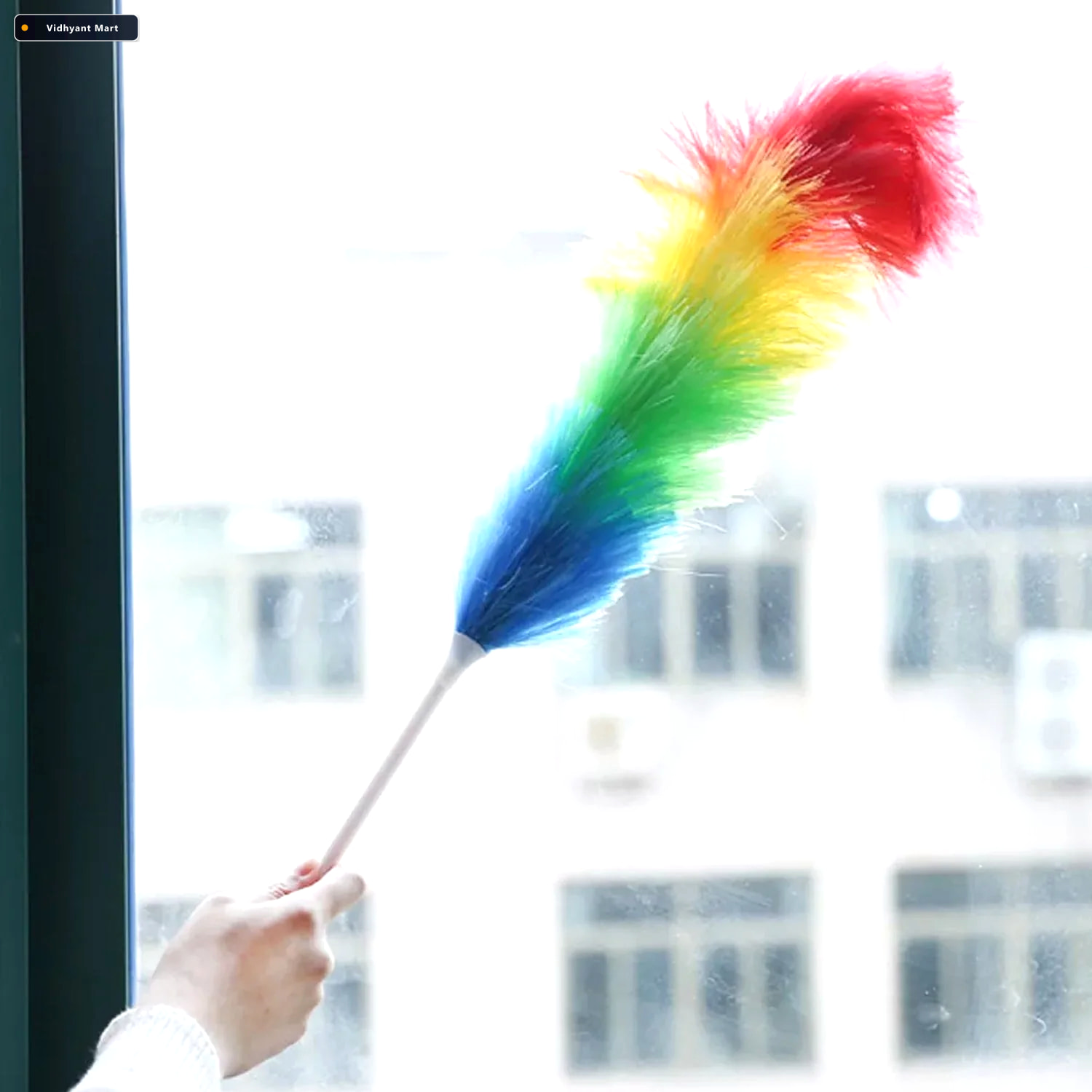 Vidhyant Mart Microfiber Duster Colorful Cleaning Stick Velvet W 2
